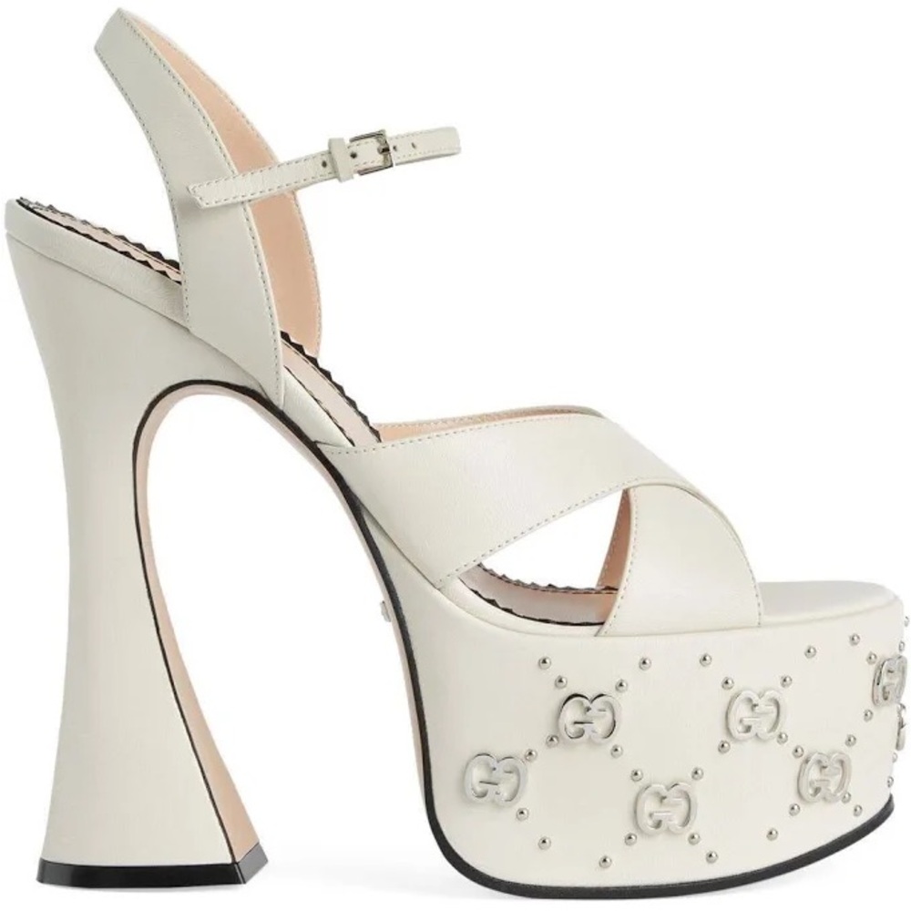 Authentic Gucci GG Embellished Platform Sandals | Retail Value: $1290.00*